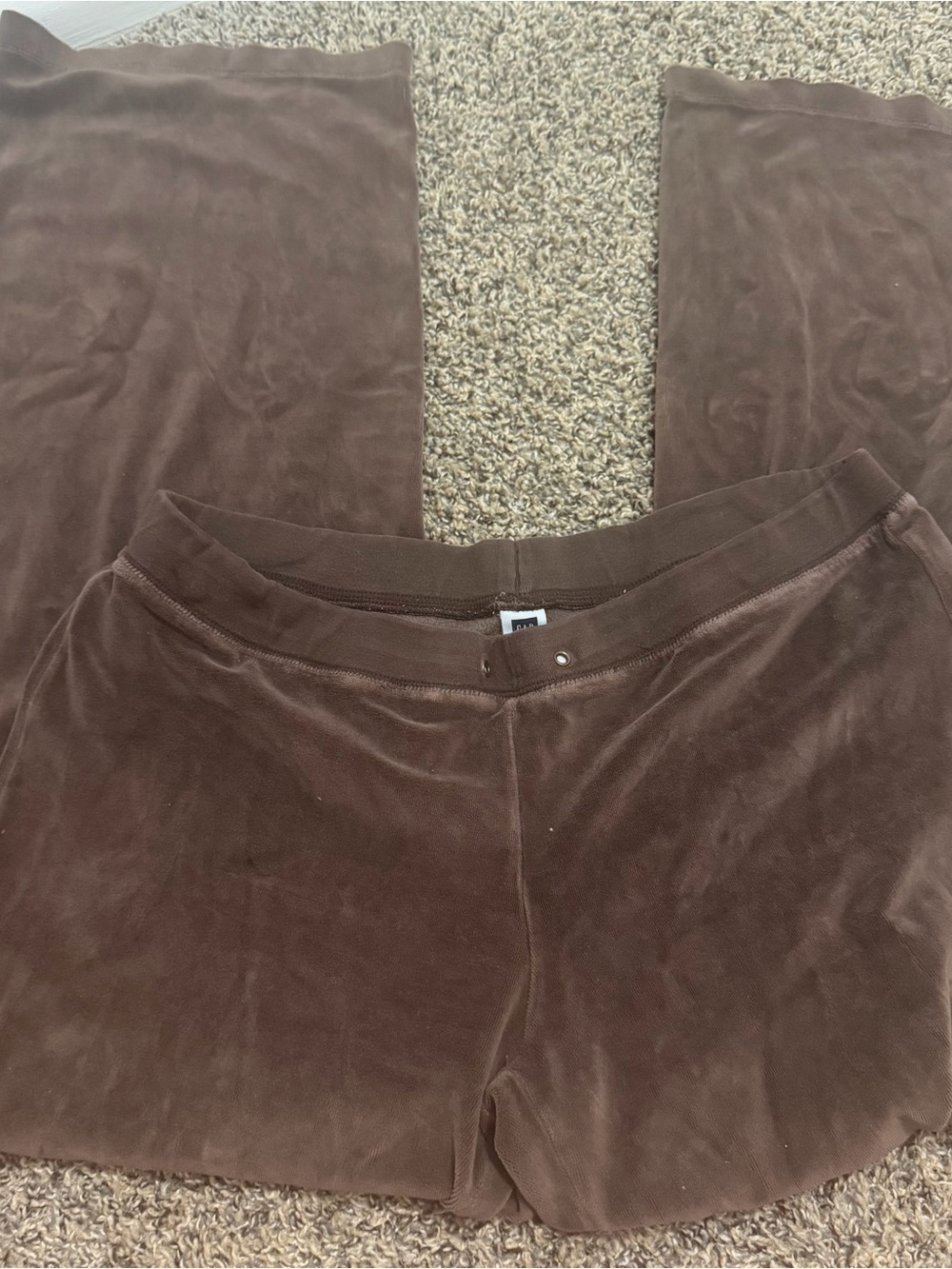 Y2K GAP Brown Suede Wide Leg Pants